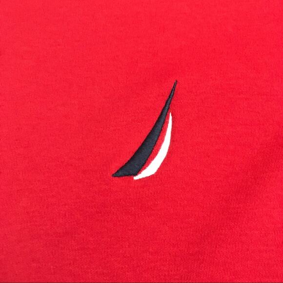 Nautica Knit Short Sleeve Polo Shirt - Red - Medium - Picture 7 of 9